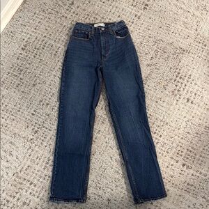 Abercrombie & Fitch Dark Blue ‘90s Straight Ultra High Rise Jeans